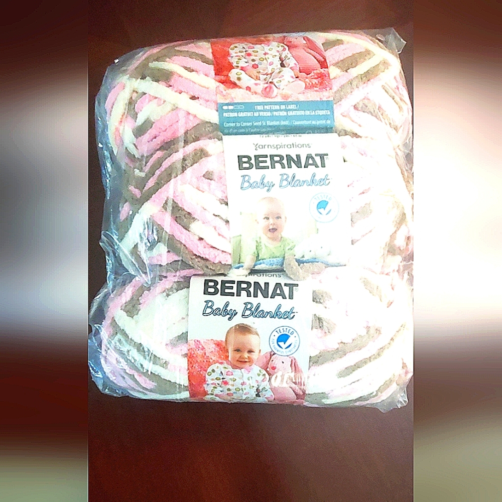 Bernat Baby Blanket Yarn set of 3 pieces 3.5ounce